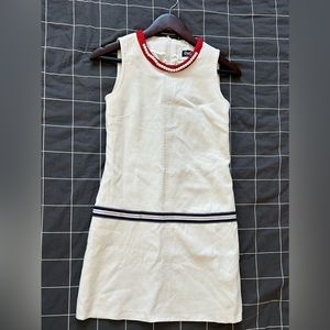 Dolce & Gabbana Mod Mini Dress with Nautical Trim with Red Bow- Size Small